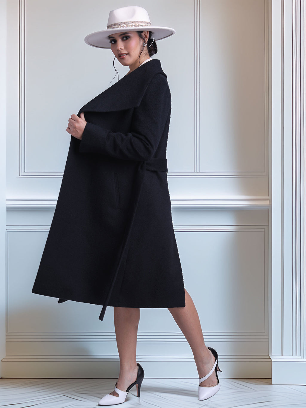 ABRIGO CIARA - BABY ALPACA - BLACK