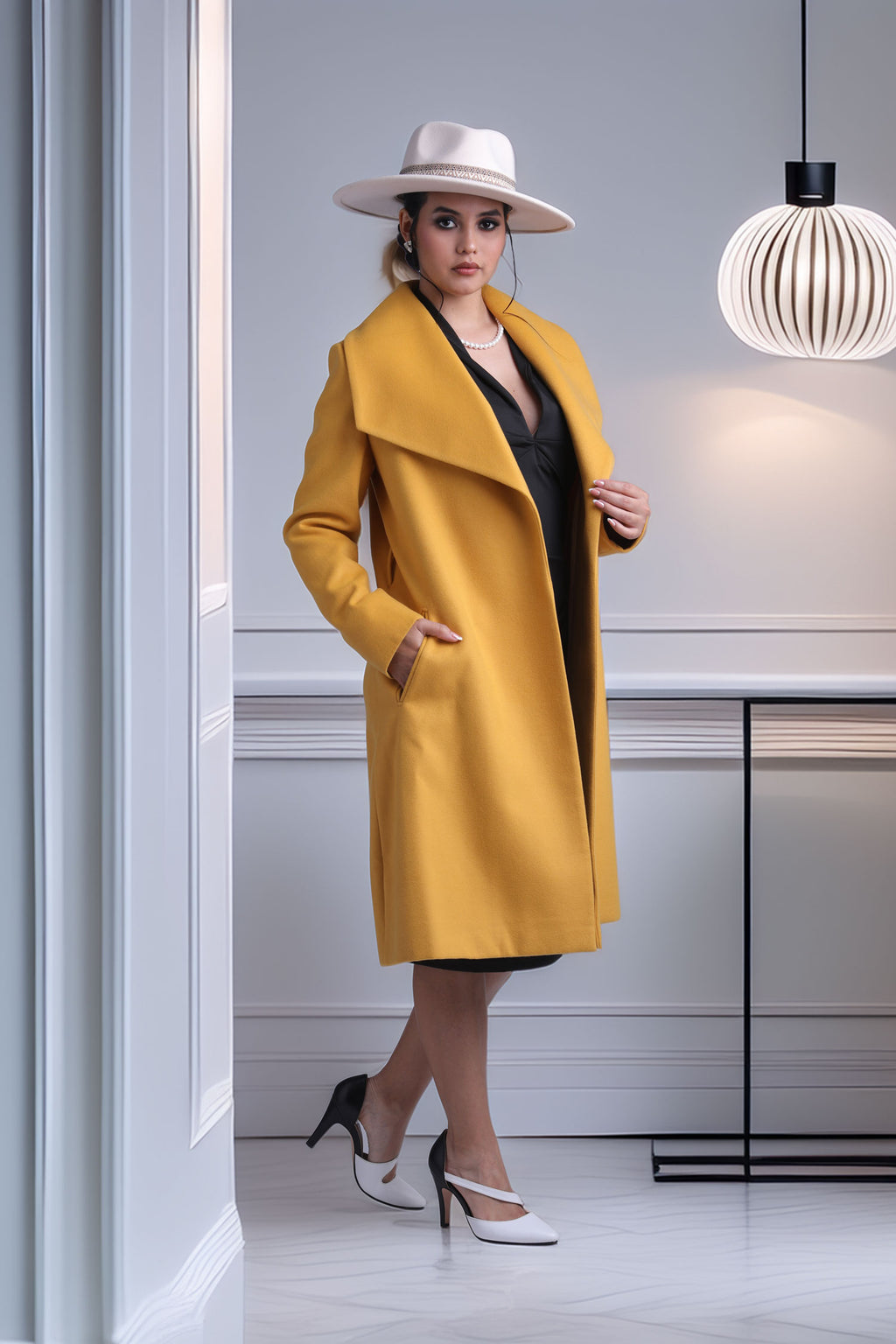 ABRIGO CIARA - BABY ALPACA - LUCUMA