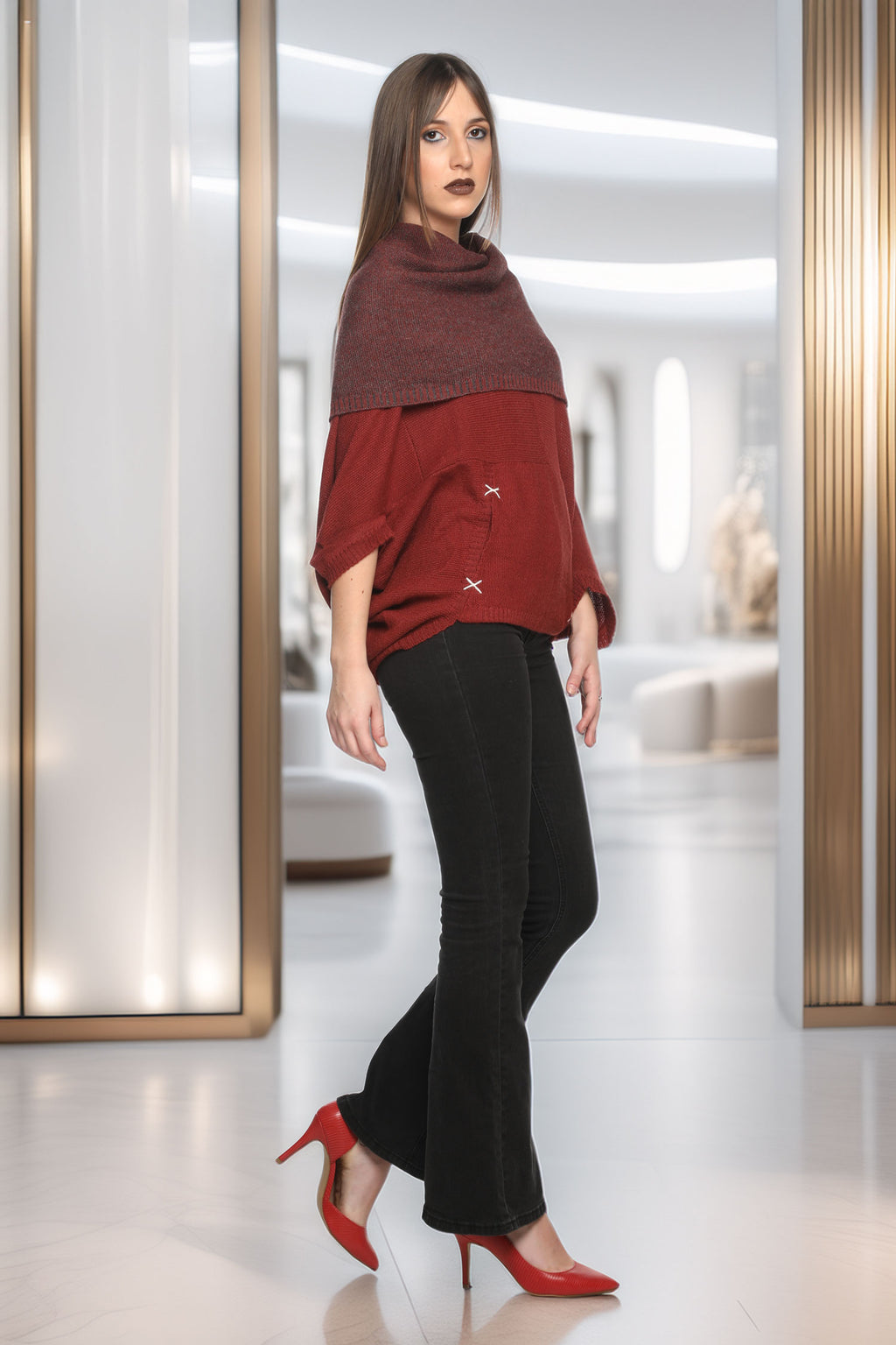 PONCHO PETRA - BABY ALPACA